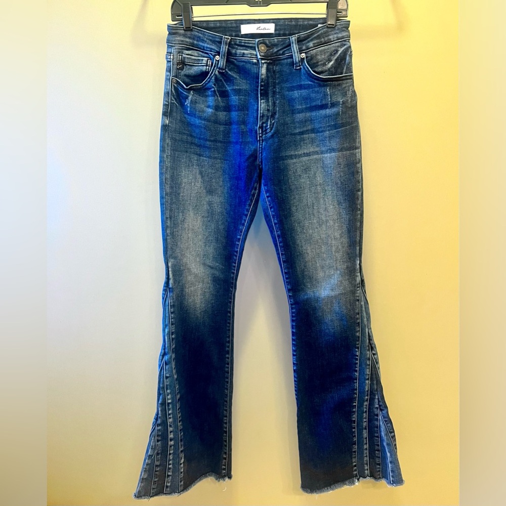 Kancan Blue Denim Bell Bottom Flare Jeans